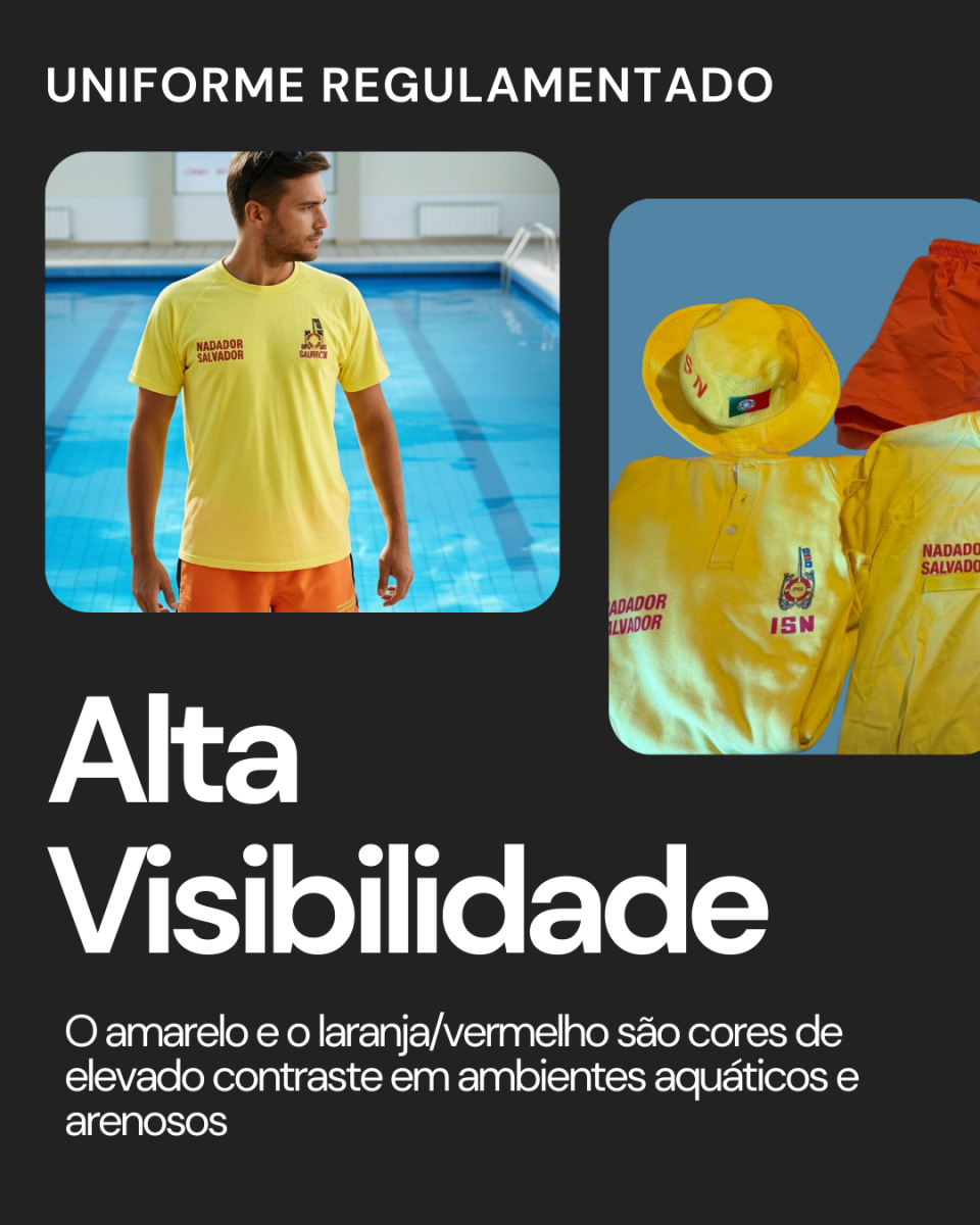 Sabes a razão das cores do uniforme do nadador-salvador?